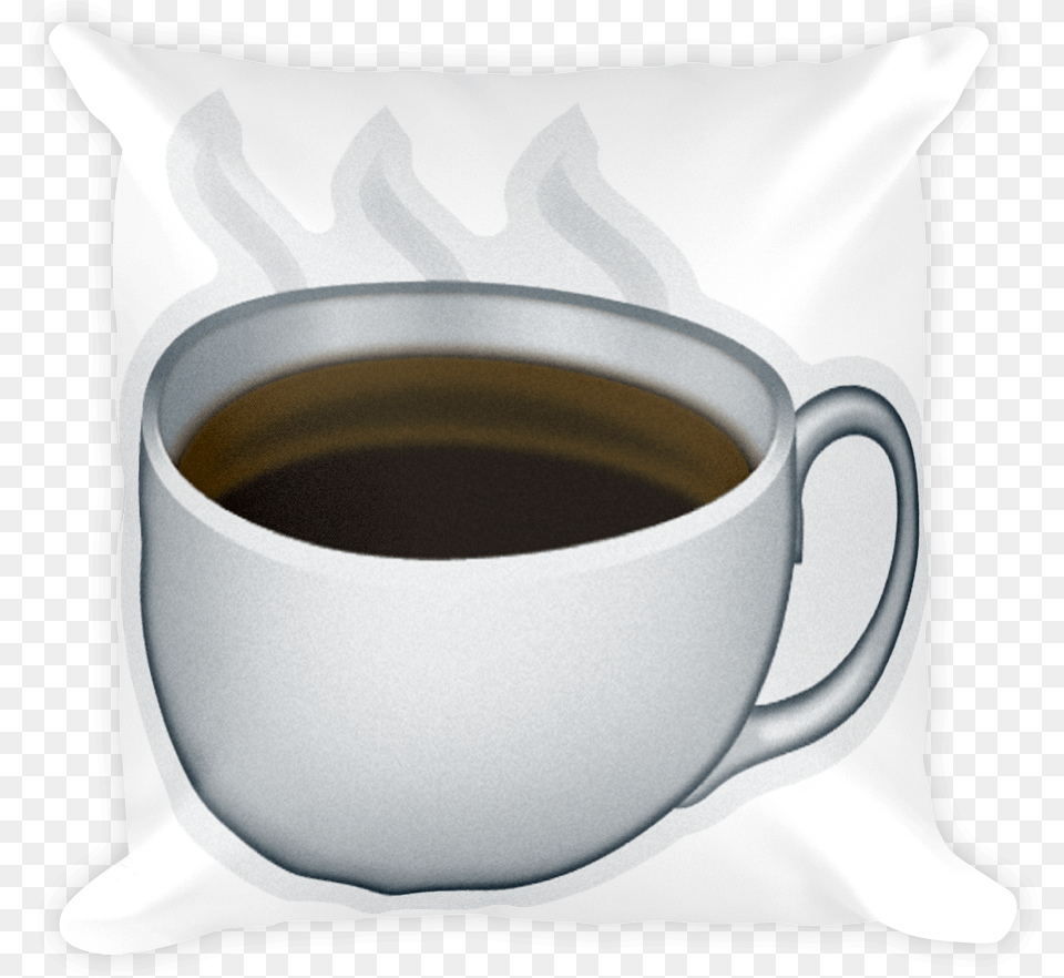 Emoji Pillow Hot Beverage Just Emoji Coffee Emoji Caff Americano, Cup, Coffee Cup Free Png