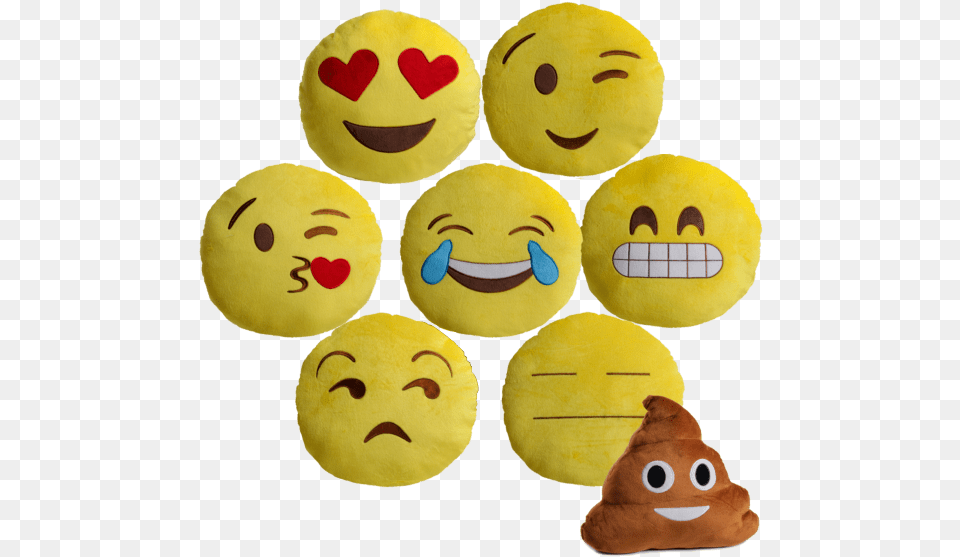 Emoji Pillows Emoji, Toy, Plush, Food, Sweets Png Image