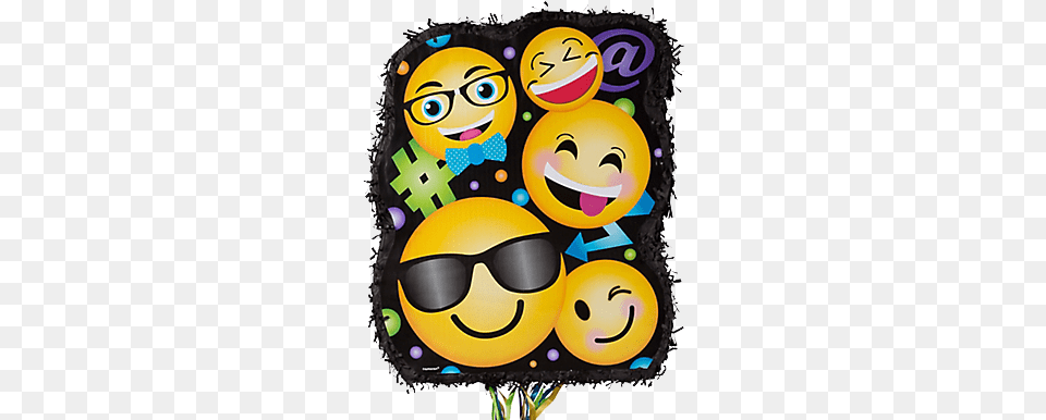 Emoji Pinata Smiley Pinata Kit With Favors Birthday Party Supplies, Birthday Cake, Cake, Cream, Dessert Png