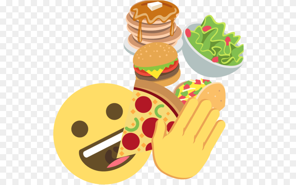 Emoji Pizza, Food, Lunch, Meal, Burger Png Image