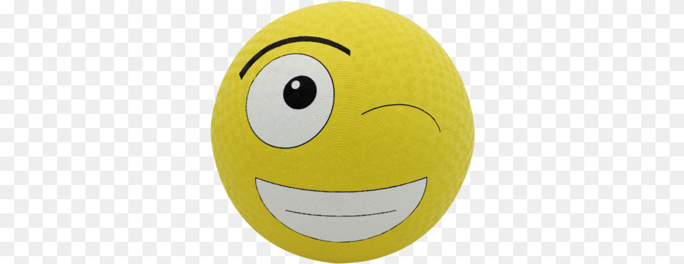 Emoji Playground Ball Baden Rubber Winky Emoji Playground Ball Yellow, Football, Soccer, Soccer Ball, Sport Free Png Download