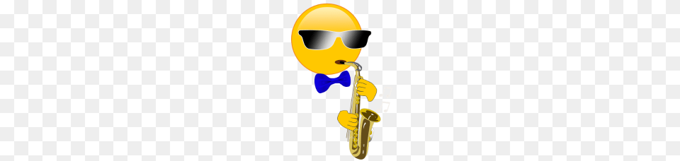 Emoji Playing Saxophone Funny Gift T Shirt For Sax, Musical Instrument, Smoke Pipe, Clothing, Hardhat Free Png Download