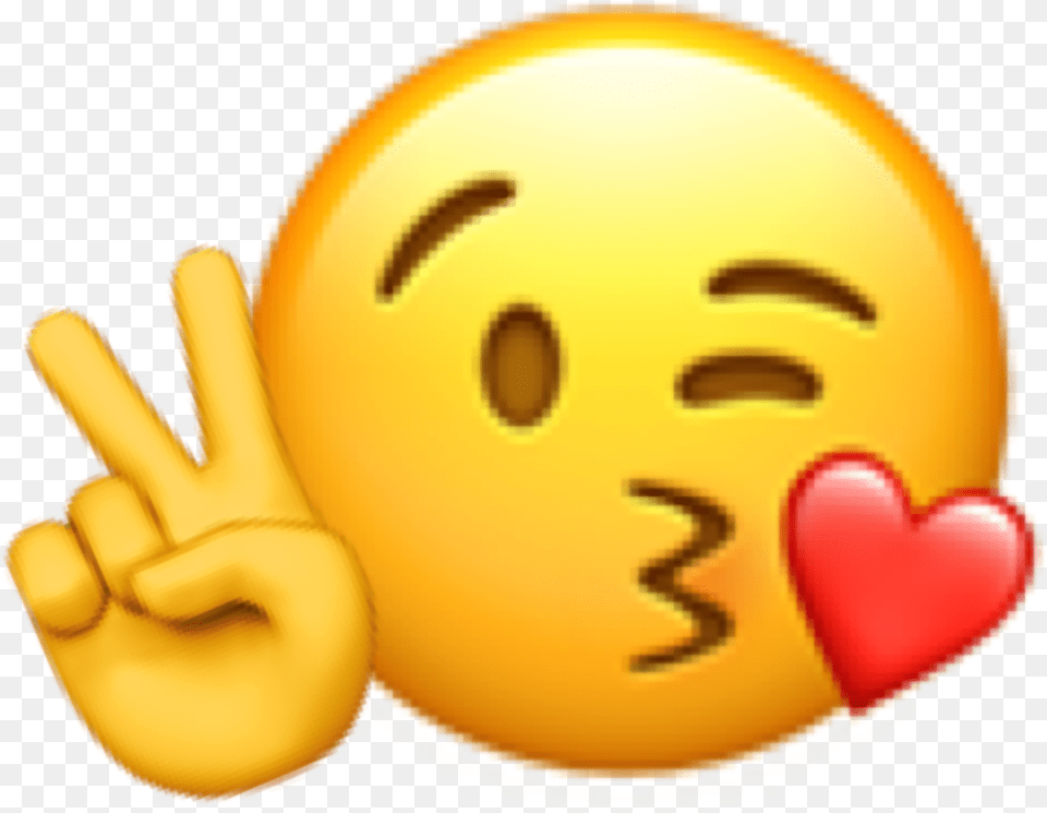 Emoji Pout Peace Sticker Ios 13 Emojis Heart Eyes, Baby, Person Free Png