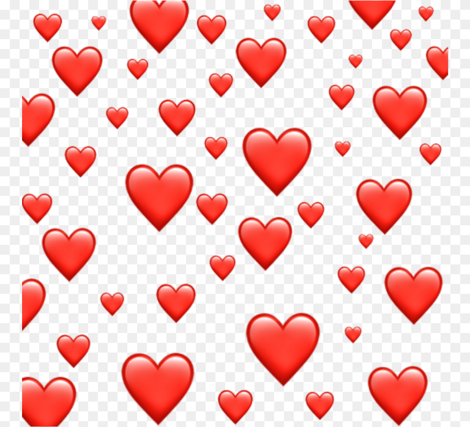 Emoji Red Heart Hearts Redheart Redhearts Tumblr Blue And Purple Hearts Free Png Download