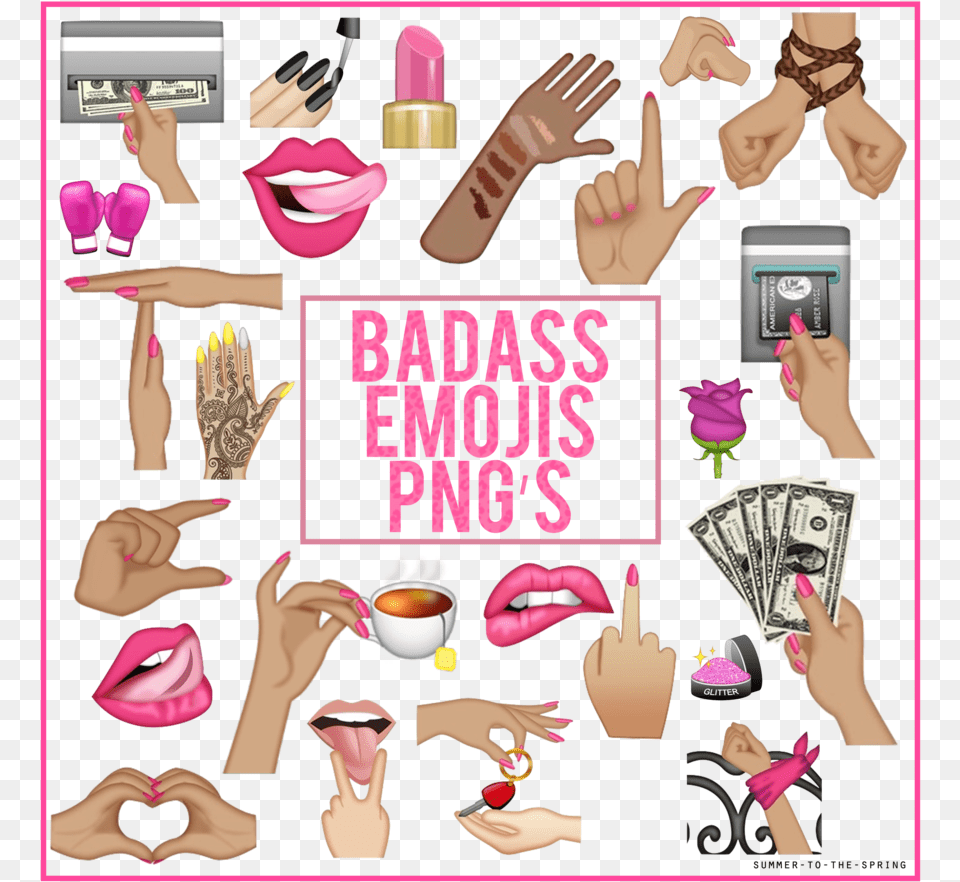 Emoji S By Badass, Person, Hand, Finger, Body Part Png