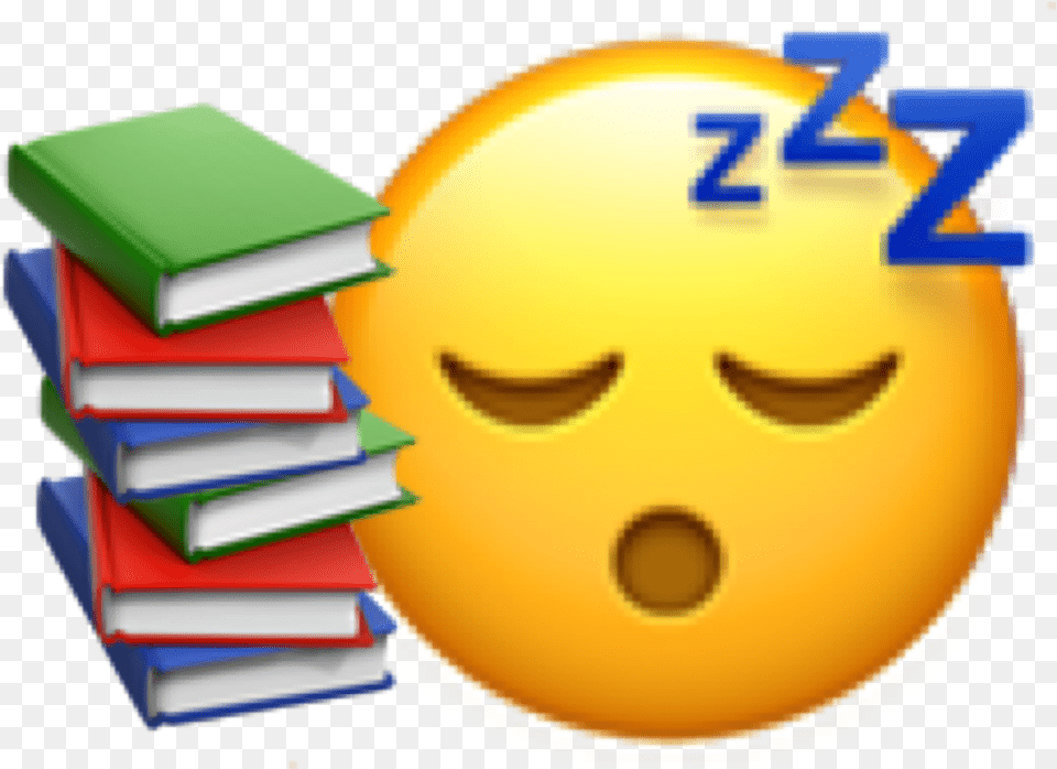 Emoji Schoolisboring School Sticker By Agallar07 Sleeping Emoji, Sphere, Book, Publication, Face Free Png