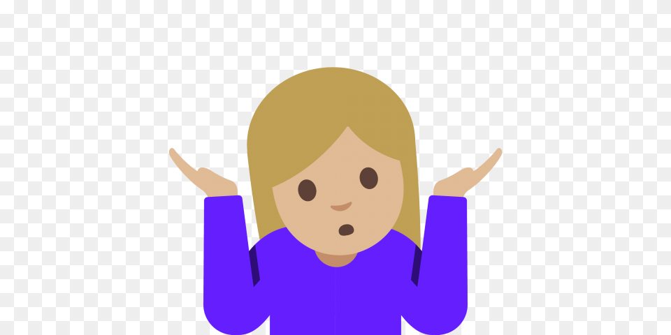 Emoji Shrug Woman, Body Part, Finger, Hand, Person Free Png Download