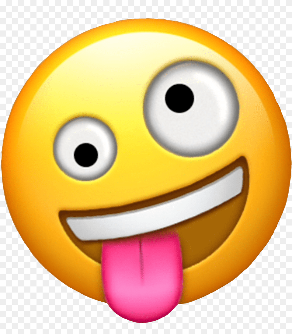 Emoji Silly Art Interesting Fun Freetoedit Crazy Face Emoji, Rattle, Toy, Tape Png Image