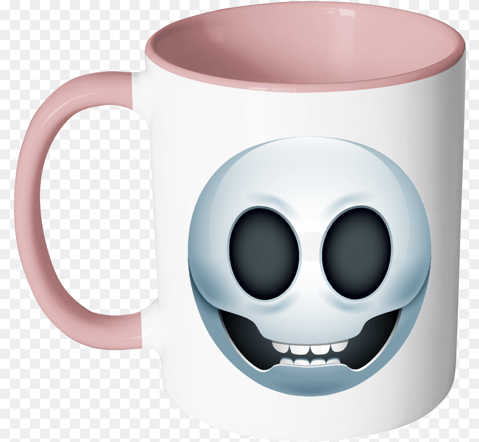 Emoji Skull Accent Mug Mug, Cup, Beverage, Coffee, Coffee Cup Png