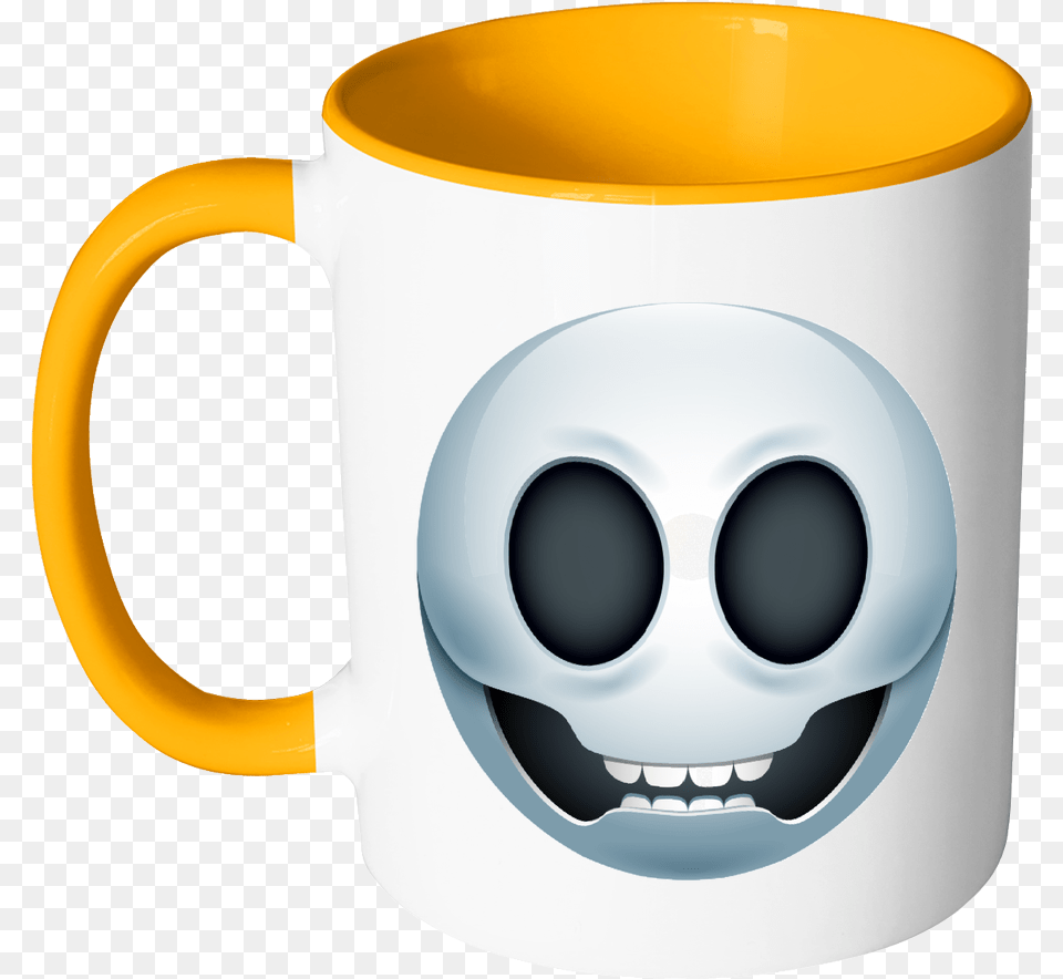 Emoji Skull Accent Mug Mug, Cup, Beverage, Coffee, Coffee Cup Png
