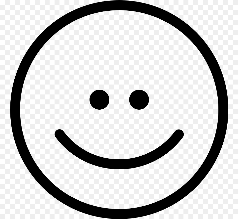 Emoji Smiley, Gray Free Png Download