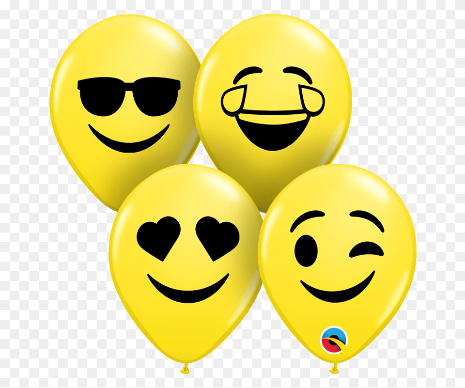 Emoji Smiley Face Smiley Face Emoji Balloons, Accessories, Balloon, Sunglasses Free Png