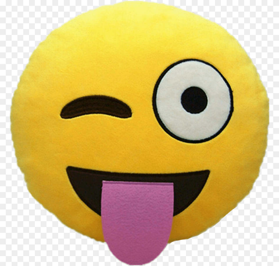 Emoji Smiley Laugh Face Lol Cute Funny Smile Pillow, Toy, Plush Free Transparent Png