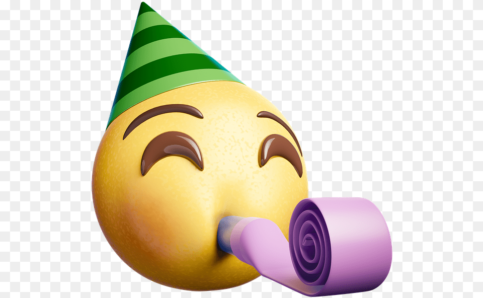 Emoji Smiley Party Emoticon Emotion Happy Vipkid Mock Class Props, Clothing, Hat, Party Hat Png Image