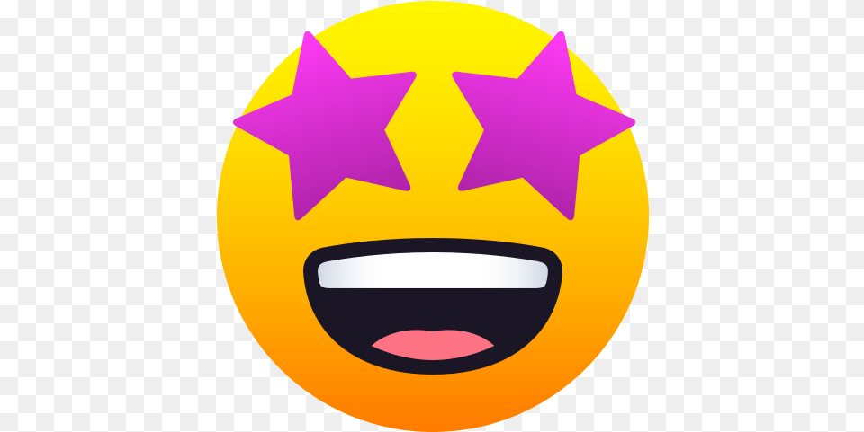 Emoji Smiling Face With Starry Eyes Wprock Emoji Ojos De Estrella, Symbol, Star Symbol Free Png Download