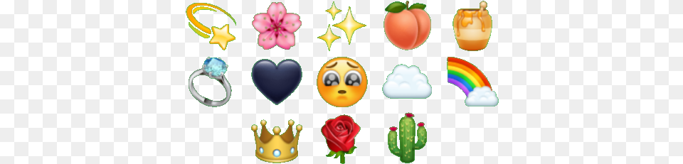 Emoji Star Stars Shine Shiny Heart Rainbow Cloud Cartoon, Accessories, Jewelry, Flower, Plant Free Transparent Png
