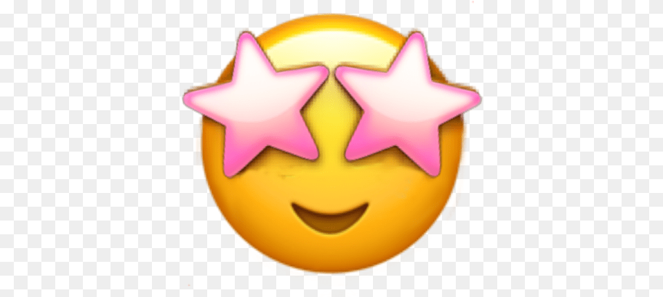 Emoji Staremoji Stareyes Emojiface Emojis Heart Eyes Emoji Ios, Symbol, Star Symbol, Birthday Cake, Cake Png Image