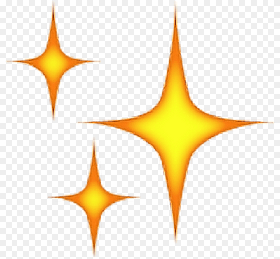 Emoji Stars Clipart Download Iphone Sparkle Emoji, Symbol, Star Symbol Free Png