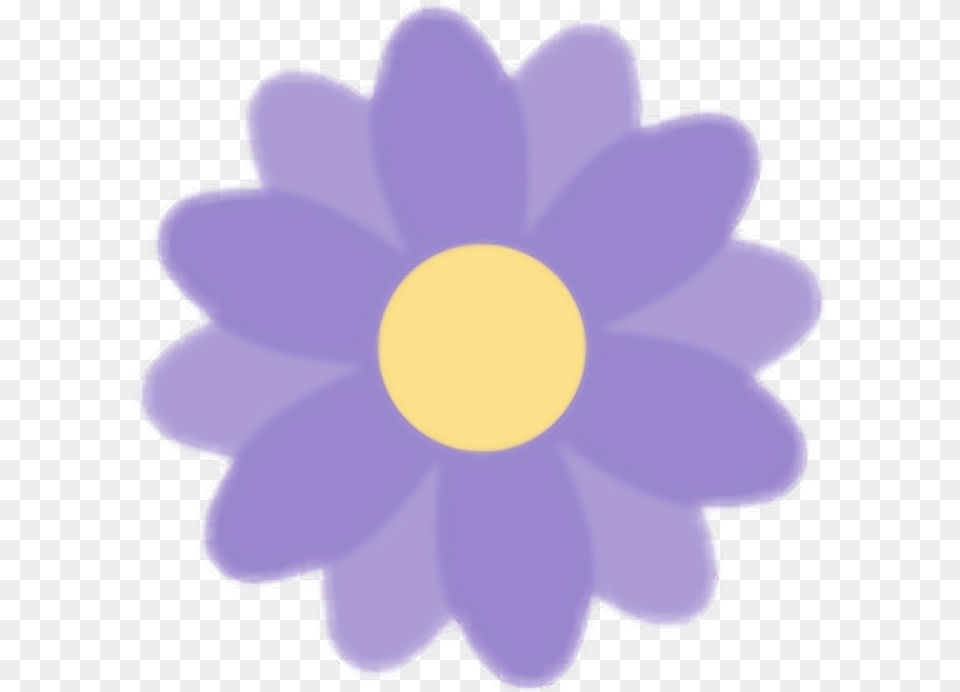 Emoji Sticker Emoticon Flower Clip Art Purple Flower Emoji, Anemone, Daisy, Plant, Dahlia Free Png