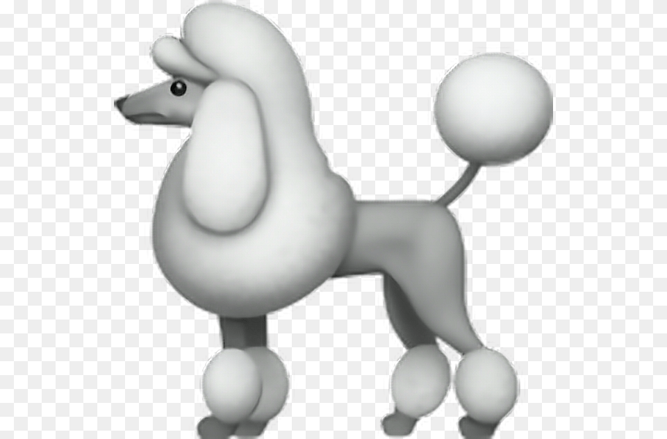Emoji Sticker Poodle Dog Puppy White Fluffy Poodle Emoji, Toy, Animal, Canine, Mammal Png Image