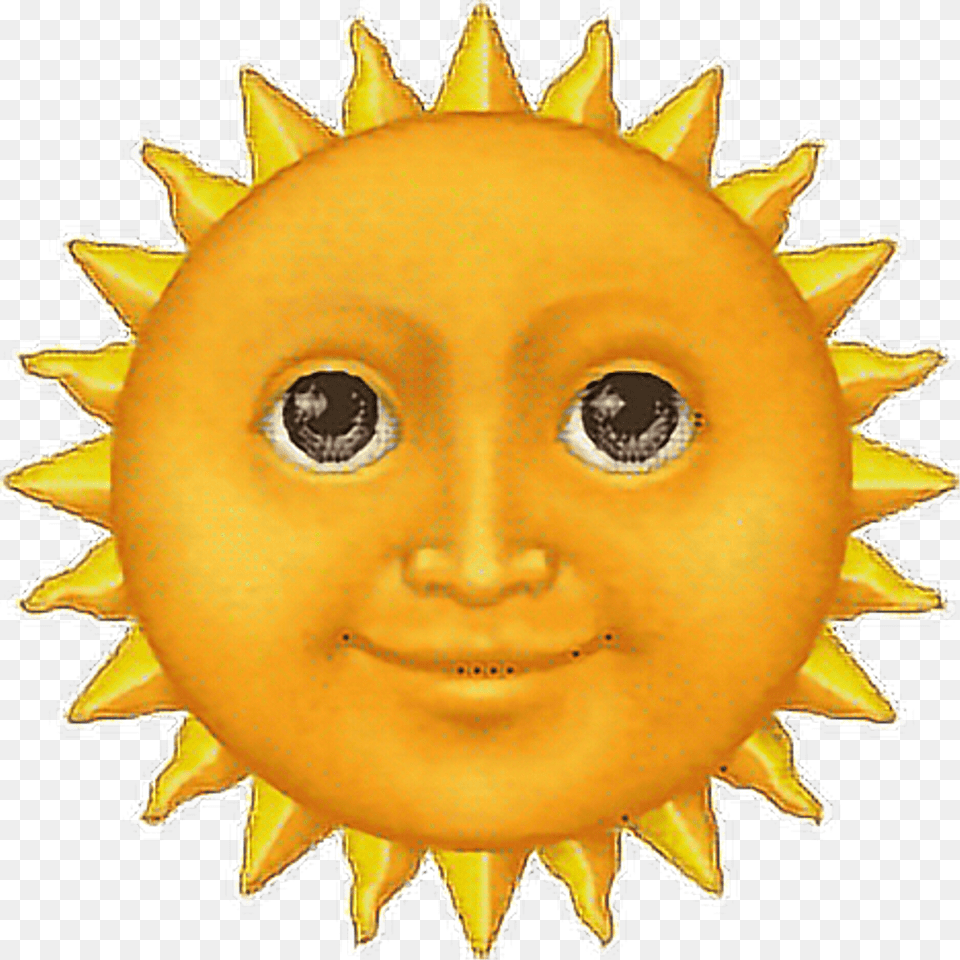 Emoji Sun Face Tumblr Sun Emoji Transparent Background, Gold, Toy, Outdoors Free Png Download