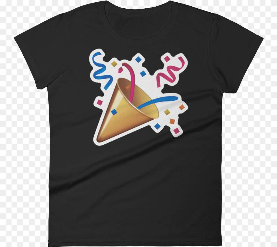 Emoji T Shirt Emoji Party Popper Confetti, Clothing, T-shirt, Triangle, Hat Free Png