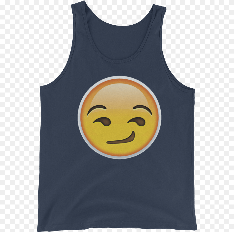 Emoji Tank Top Top, Clothing, Tank Top, Person, Face Free Png Download