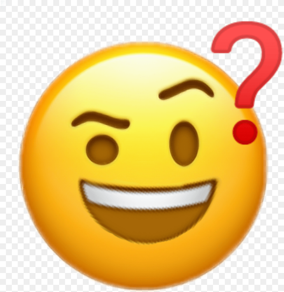 Emoji That Moment When You Dont Understand Something Smiley, Helmet Free Png