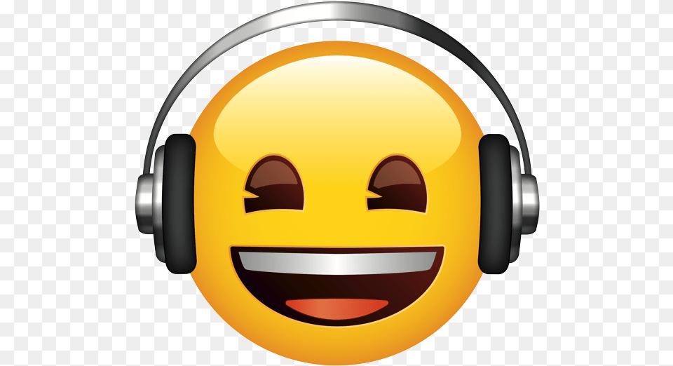 Emoji The Official Brand Grinning Face, Electronics, Headphones, Clothing, Hardhat Free Transparent Png