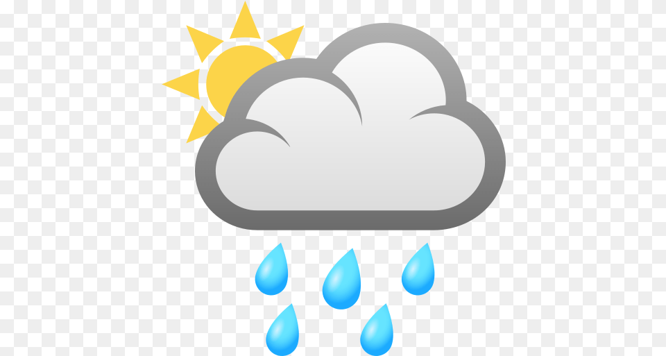 Emoji The Sun Behind Rain Cloud Emoji Nube Con Lluvia, Animal, Fish, Sea Life, Shark Png