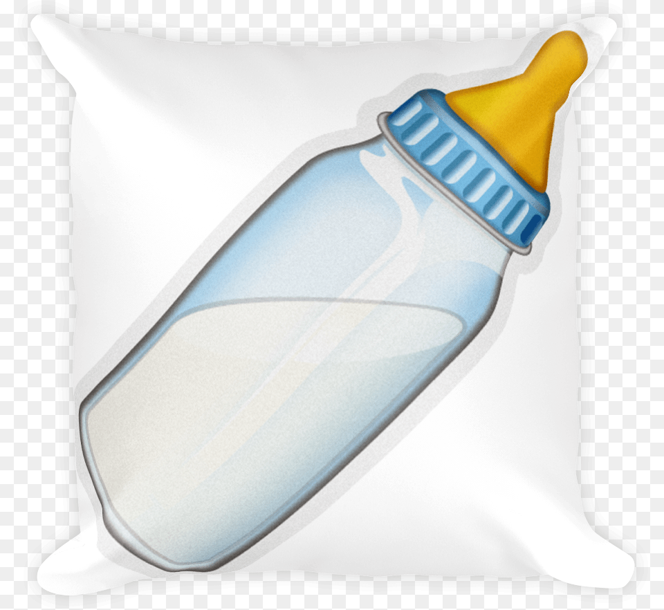 Emoji Throw Pillow, Bottle, Beverage, Milk Free Transparent Png