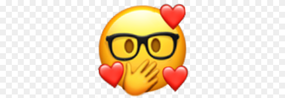 Emoji Tiktok Nerd Love Shocked Betyouarefromtiktok Iphone Nerd Emoji, Accessories, Glasses, Toy Free Png