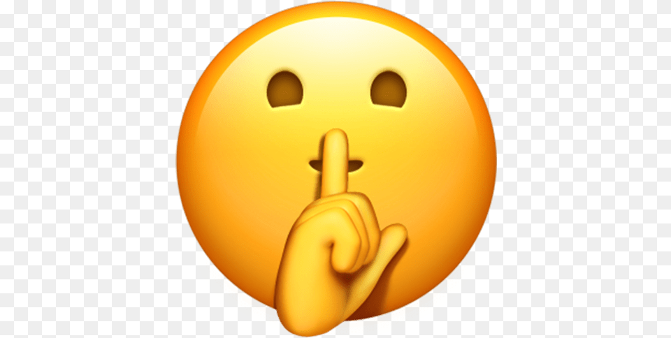 Emoji Transparent Check Out The New Ios 1 Emoji For Shh Emoji, Ball, Bowling, Bowling Ball, Leisure Activities Free Png