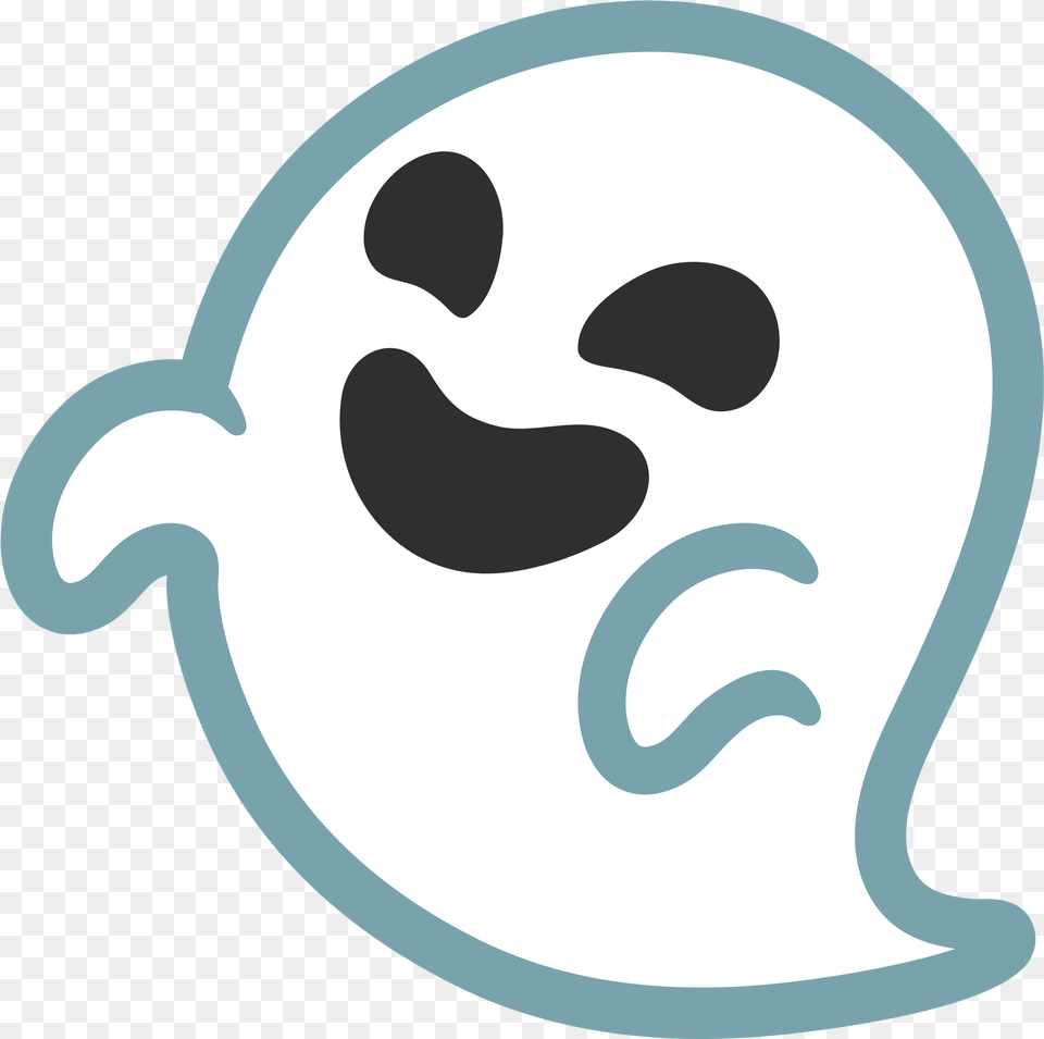 Emoji U1f47b Svg Ghost Emoji Android, Stencil, Head, Person Free Transparent Png