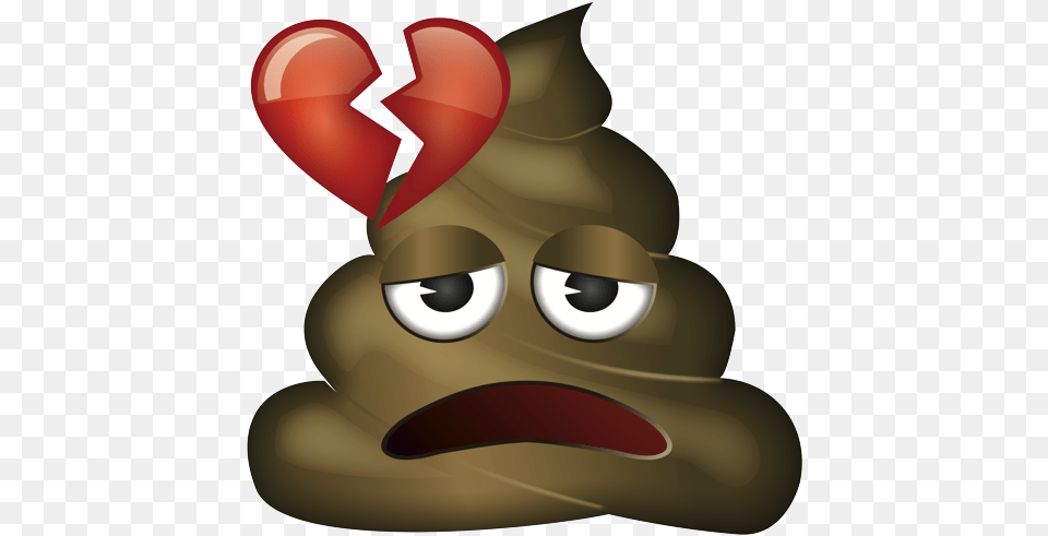 Emoji U2013 The Official Brand Broken Heart Poo Poop Emoji With Mustache, Animal, Pet Free Transparent Png