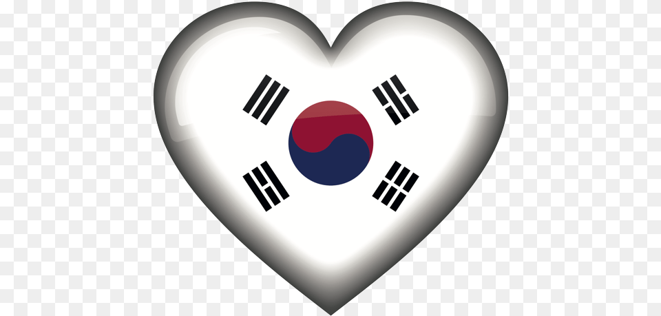 Emoji U2013 The Official Brand South Korean Flag Heart Korean Flag South Emoji, Disk Free Png