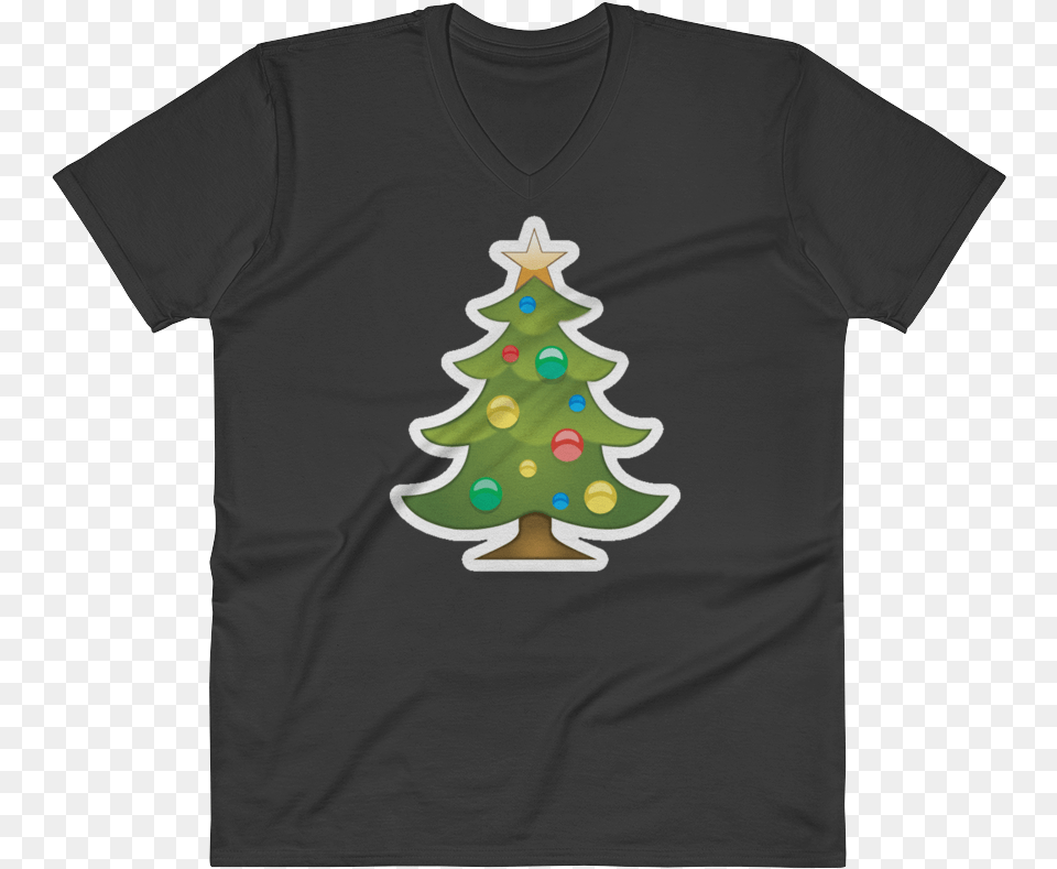 Emoji V Neck T Shirt, Clothing, T-shirt, Christmas, Christmas Decorations Free Transparent Png