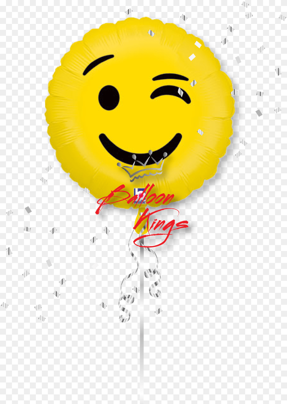 Emoji Wink Smiley Face Balloon Transparent Png Image