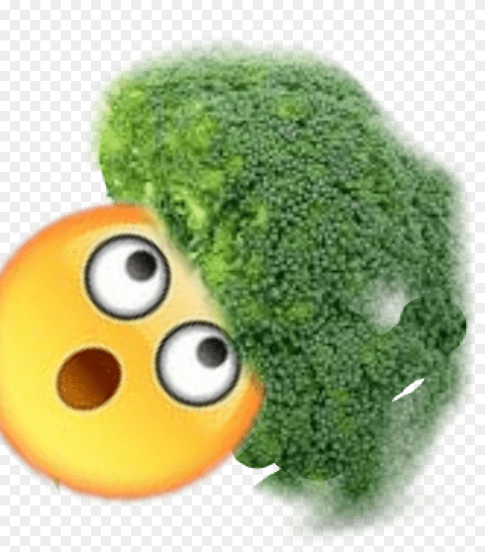 Emoji With Brocoli Hair Emoji Con Cabello De Brocoli Italica Group, Vegetable, Broccoli, Food, Produce Free Png Download