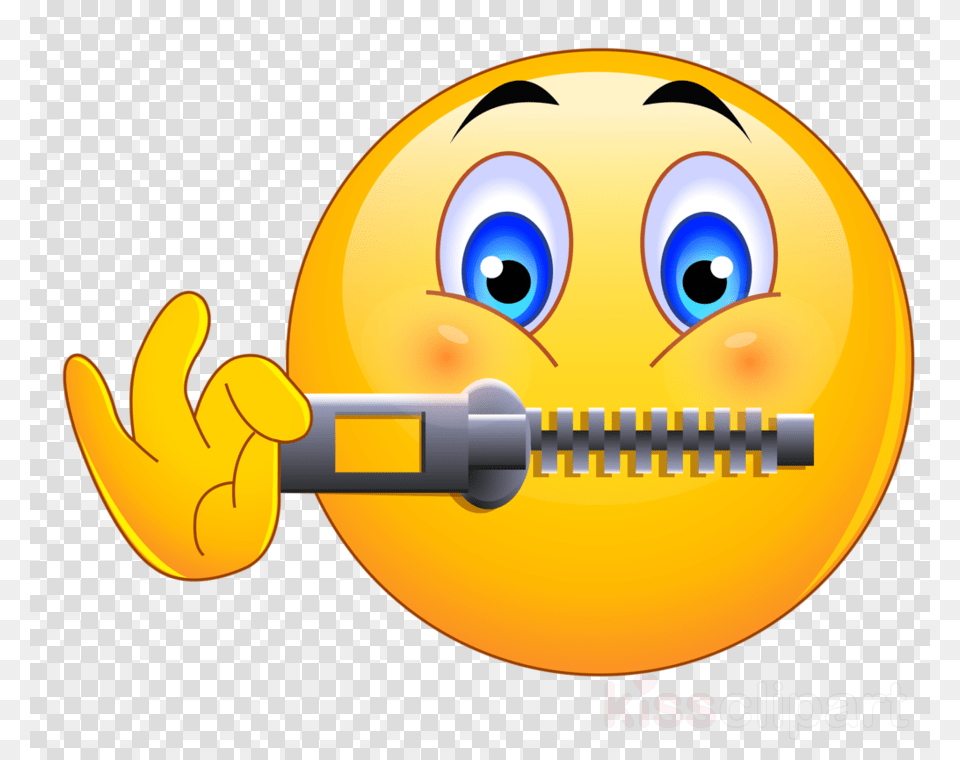 Emoji With Zipped Mouth Png