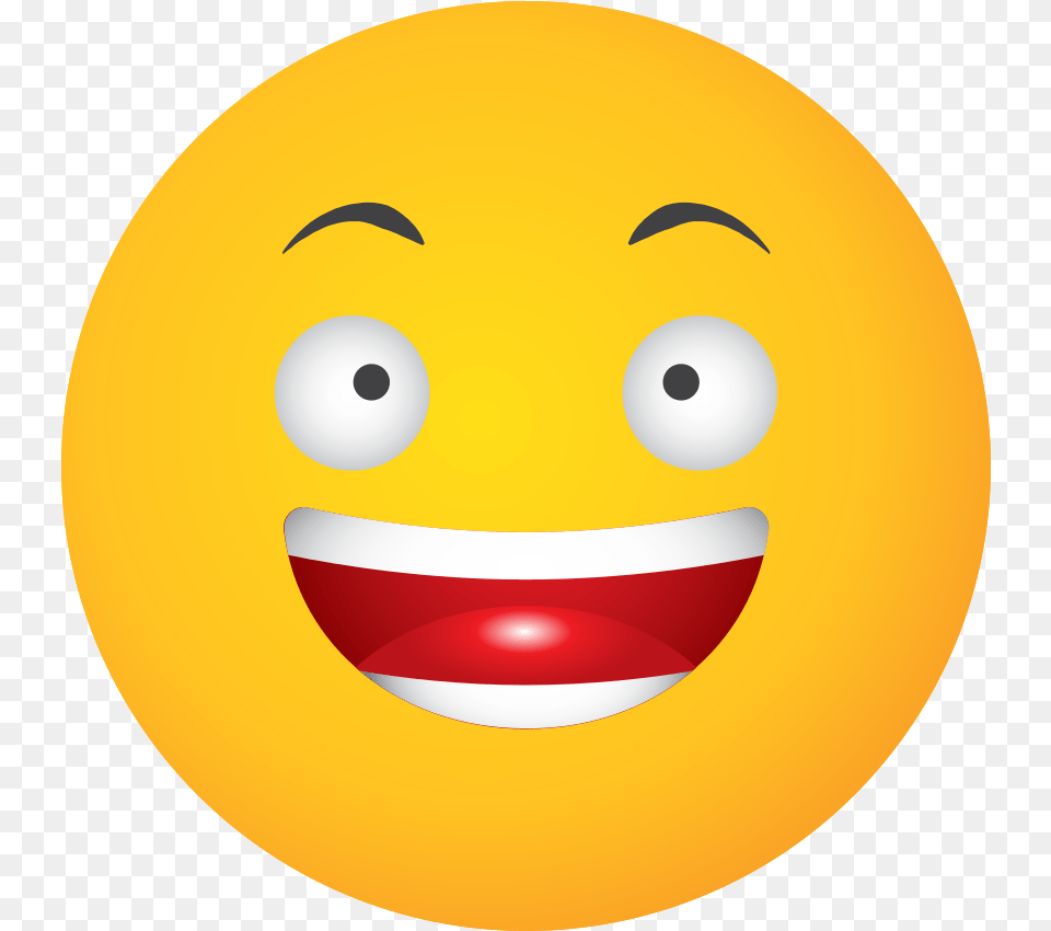 Emoji Yellow Face Laugh With Transparent Background Wide Grin, Astronomy, Moon, Nature, Night Png Image
