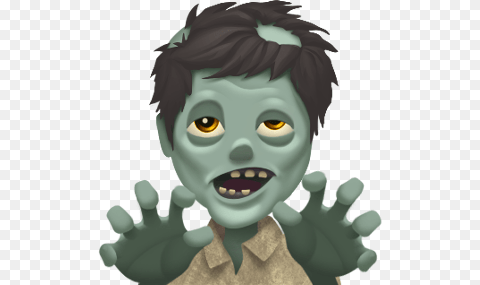 Emoji Zombie Emojis Zombie, Face, Head, Person, Photography Free Png