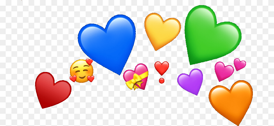 Emojicrown Wholesome Idk Emoji Iphoneemoji Bad Heart, Balloon Free Png