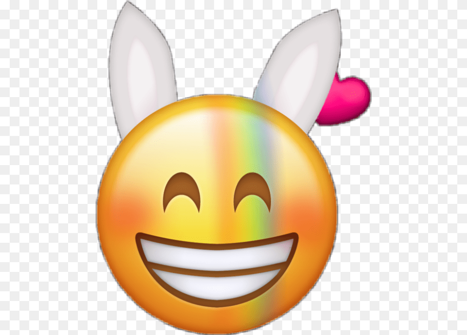 Emojie Emonjies Emotions Emoticones Emoji Bunny Conejo Transparent Smiley Emoji, Nature, Outdoors, Sky, Disk Free Png Download