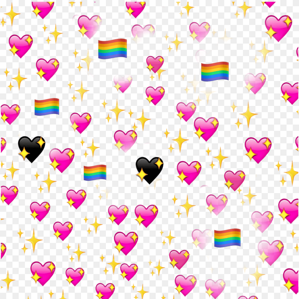 Emojiiphone Emojibackground Background Emoji Hearts Iphone Heart Emoji Transparent Background, Paper, Confetti, Candle Free Png