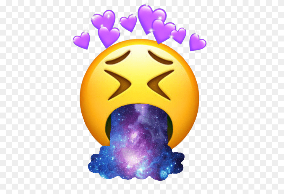 Emojiiphone Galaxy Heart Emoji Iphone Emojis Do Iphone, Purple, Helmet Free Png Download