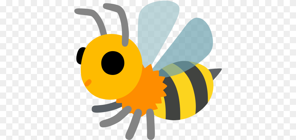 Emojipedia Transparent Bee Emoji, Animal, Honey Bee, Insect, Invertebrate Png Image
