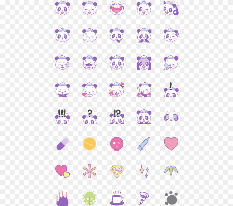 Emojis, Purple, Accessories, Art, Collage Free Png Download