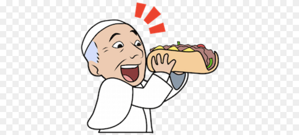 Emojis Conmemorativas Por Visita Del Papa Francisco Pope Emoji, Baby, Food, Hot Dog, Person Free Png Download