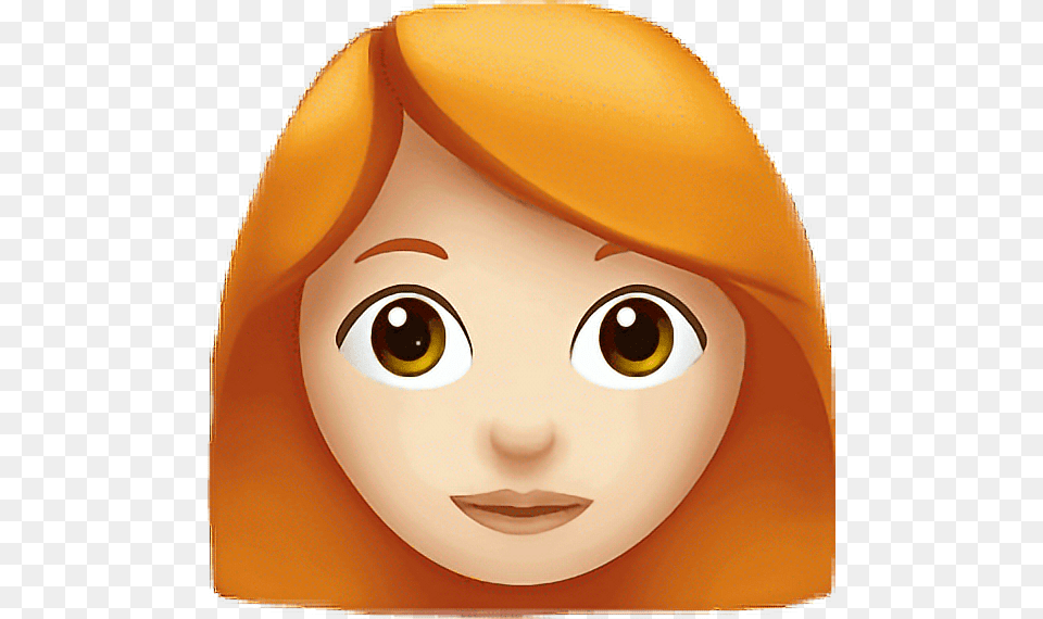 Emojis Emoji Pelirroja Peliroja Redhead Emojisticker Woman Red Hair Emoji, Clothing, Hat, Cap, Baby Png Image